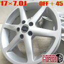 【15日限定 全品楽P5倍】中古 17インチ アルミ Zauber EURO SPORT 4本セットアルファード ヴォクシー エスティマ ノア プリウスα ヴェゼルアルミホイール 中古アルミホイール 中古ホイール 中古ホイル 社外ホイール ホイール ホイル
