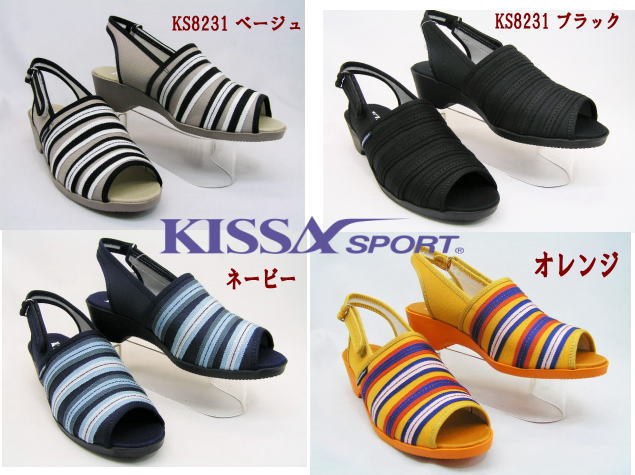[在庫処分のアウトレット特価]KISSA SPORT/待望の日本製モデルです。★キサスポーツ/8231 /定番のアレンジサンダル 大幅ダウン　早い者勝ち!