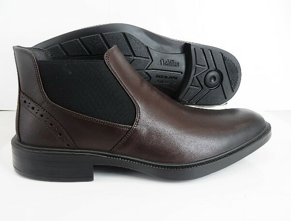 「在庫処分特価」「スニーカーのような履き心地 人気のサイドゴアブーツ 」 ▼メンズ SORBOソルボ/SWM270 コーヒー /アキレス国産本革 売り切れ次第終了のカラー限定特価