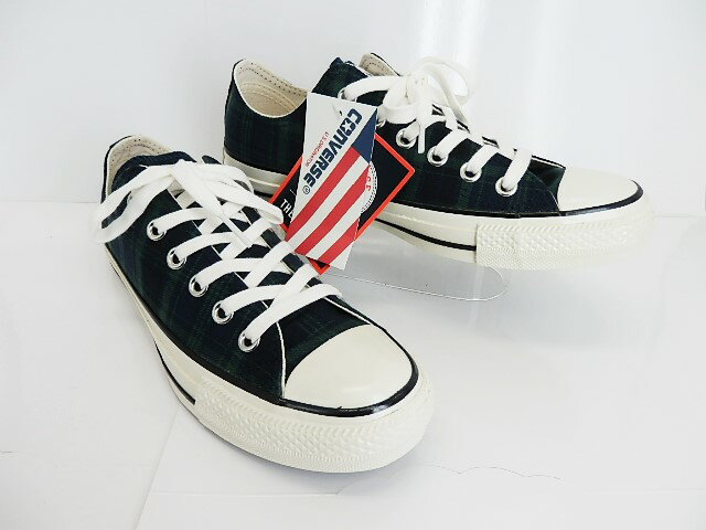 SALEアウトレット特価★コンバース CONVERSE ALL STAR US CHECK OX オールスター チェック オックス 1SC447 ネービー レディース/メンズ/売り切れ次第終了の限定特価