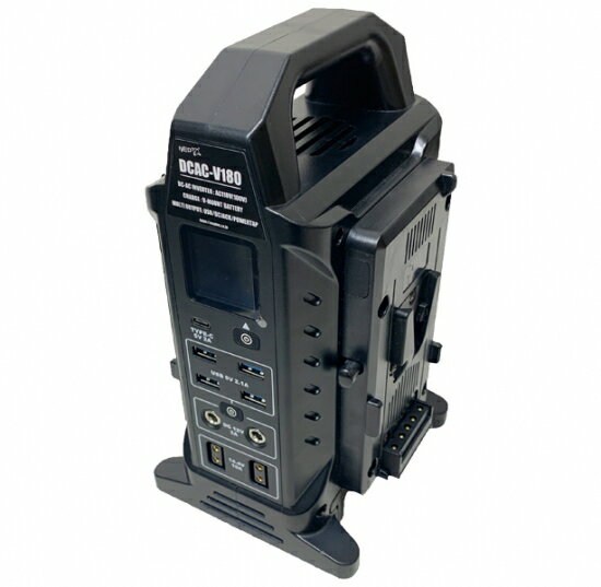 NEP エヌイーピー DCAC-V180 AC110V 正弦波出力インバーター機能付 充電機能付 マルチ出力ターミナル