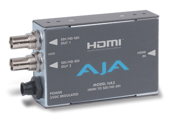 AJA Video Systems/エージェーエー　HDMI → SDI/HD-SDIビデオ & オーディオコンバータ[HA5]