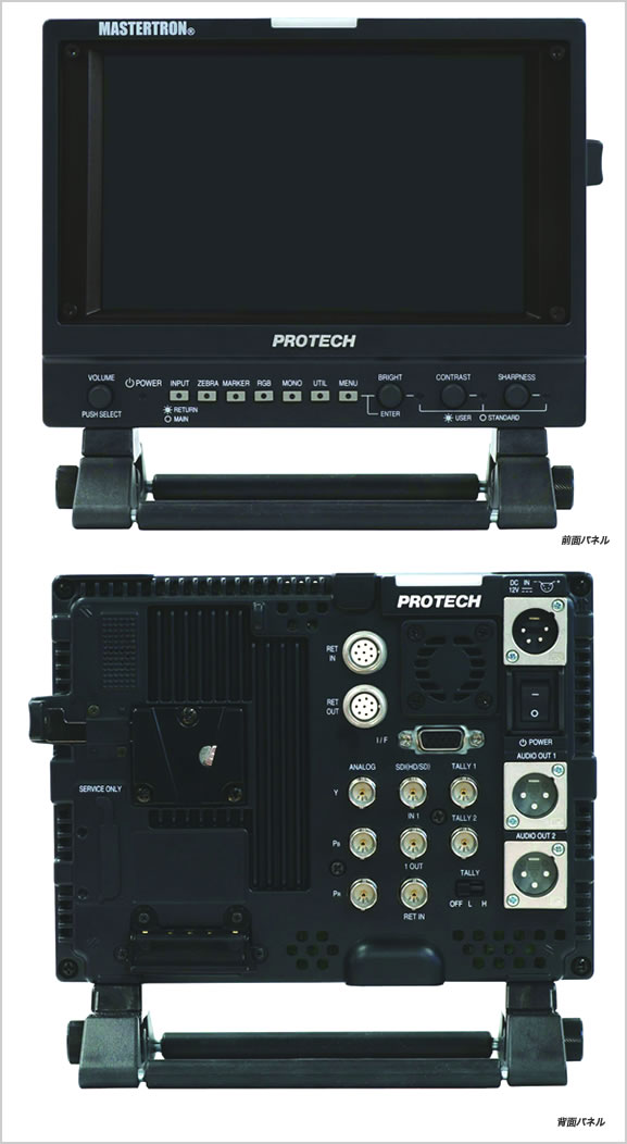 PROTECH プロテック ビデオカメラ　HD-SDI対応4:3モニター HDM-90WV