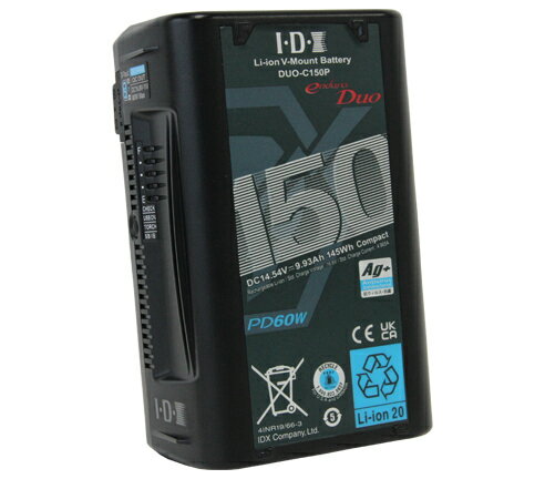 IDX アイディーエクス DUO-C150P Vマウントタイプ リチウムイオンバッテリー
