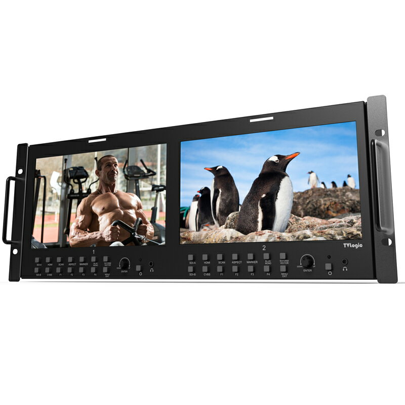 TVlogic 高性能ディスプレイ7型2連LCDモニター RKM-290A