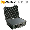 PELICAN ペリカン 1520HK ブラック 業務用 中型カメラケース ブロックウレタン付き プロテクトケース