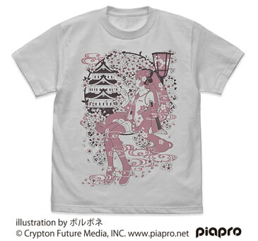 【SALE 対象商品】初音ミク 桜ミク Tシャツ ボルボネ Ver. グレー COSPA 公式 M L XLサイズ