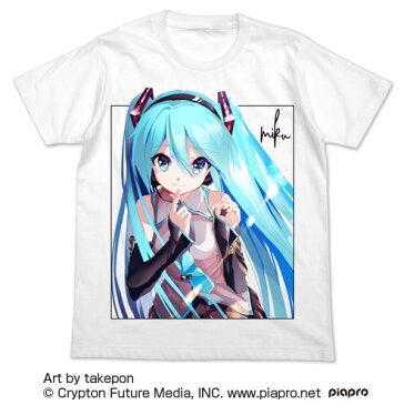 初音ミク フルカラーTシャツ takeponVer. WHITE L COSPA 公式 M L XLサイズ