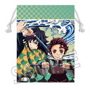 鬼滅の刃 グッズ 公式 竈門炭治郎 冨岡義勇 巾着 M ベルハウス きめつのやいば かまど たんじろう とみおか ぎゆう