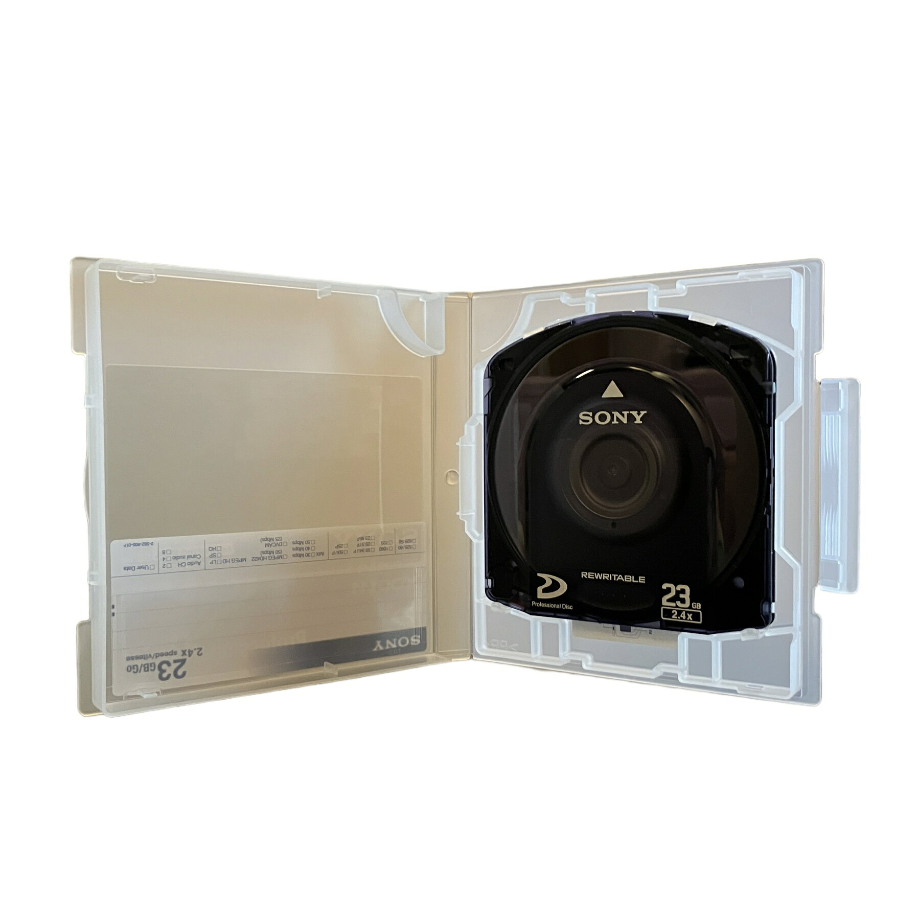 ALLCAMのSONY ソニー PFD23AG (5本入り) XDCAM 記録用 23G プロフェッショナルディスク アーカイブケースモデル 正規品｜アングル2