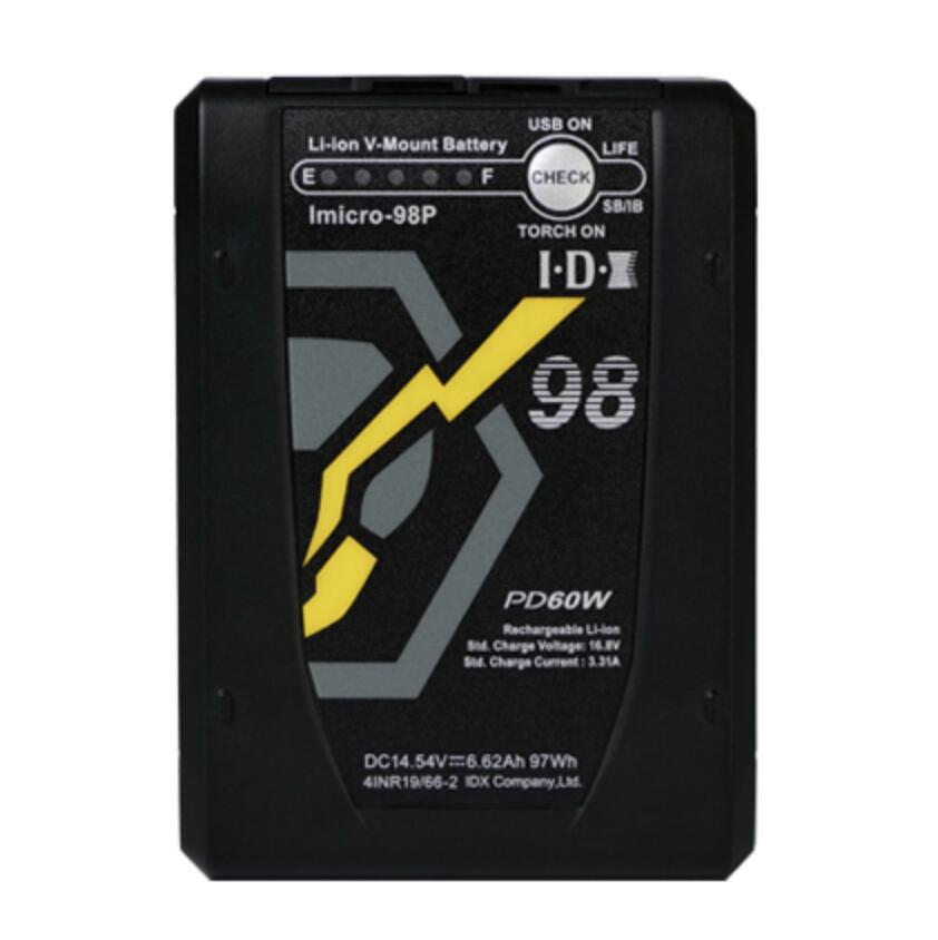 IDX アイディーエクス Imicro-98P Vマウントマイクロタイプリチウムイオンバッテリー