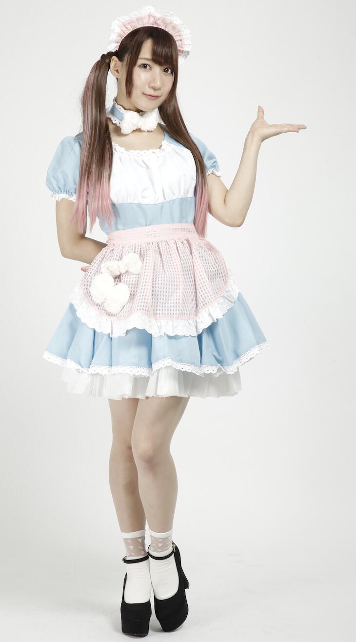 Rakuten - メイド服 ブルー 水色 4点セット Sサイズ コスプレ ハロウィン 仮装
