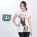 Rude ルード レディース Tシャツ 半袖 プリント Tシャツ Lady Tatto rlt-l-t-151671