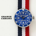 orange chrono オレンジクロノ KOROKAWA コロカワ ミニ クオーツ ダイバーズ デザイン ウォッチ メンズ レディース 防水 時計 ブルー ...