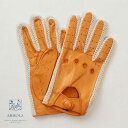 限定品 メローラ / MEROLA GLOVES メローラ 手袋 ラムナッパ x コットンニット編み ドライビンググローブ ハンドメイド手袋 別注モデル マンダ...