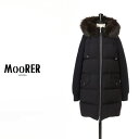 ムーレー ダウン レディース MOORER / ムーレー ダウン レディース フォックスファー付き ダウンコート ARMONIA-KN DARK BLU ダークネイビー mo-armonia-kn-dblu