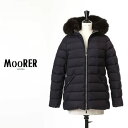 MOORER / ムーレー ダウン レディース フォックスファー付き ダウンジャケット PRINCE-STP BLU ネイビー mo-prince-stp-blu