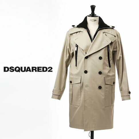 ディースクエアード / DSQUARED2 / トレンチコート Hybrid Stretch Cotton Trench Coat s74ah0096-800