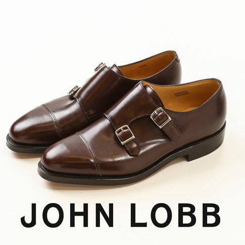 ジョン・ロブ ビジネスシューズ メンズ JOHN LOBB純正ブラシ付（LONG BRUSH）JOHN LOBB / ジョンロブ WILLIAM / ウィリアム ダブルモンクストラップ 9975番 Eワイズ Dark Oak calf