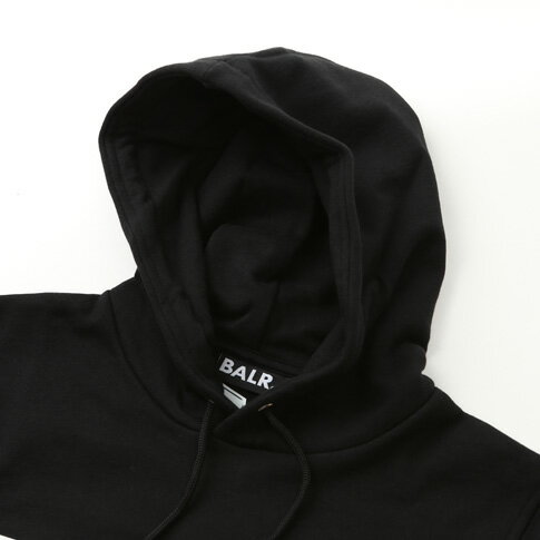 全品送料無料 ボーラー Balr パーカー Brand Hoodie ロゴプリント スウェット フーディー ブラック B Bk ａｍａｌｆｉ