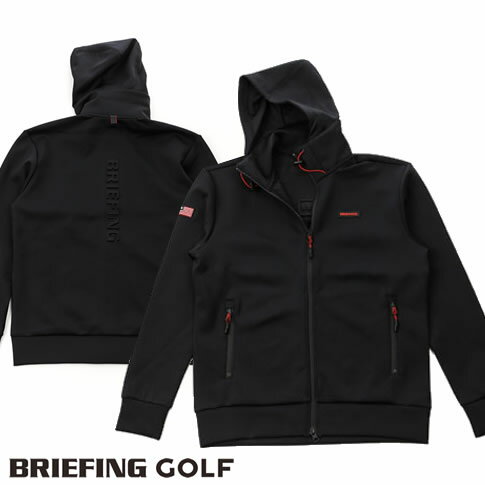 ブリーフィング BRIEFING メンズ ゴルフウェア ジャケット 3D ロゴパーカー LOGO PARKA ブラック BBG223M11