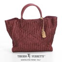 ʌ officina TIBERIO FERRETTI / ItB`[i eBxItFbeB a spiga intrecciato [BORSA]g[gobOV_[obO 2WAYobO Cg`[giU[bVjU[obO p[v borsa-purple