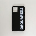 DSQUARED2 iPhone 11 Pro Cover ディースクエアード シリコンラバー iPhoneケース ロゴ ITM0092 55000001 M063 iPhone11pro 専用ケース スマホ スマートフォン カバー NERO+BIANCO