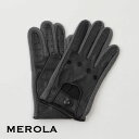 限定品 メローラ / MEROLA GLOVES メローラ 手袋 ラムナッパ x コットンニット編み ドライビンググローブ ハンドメイド手袋 別注新作モデル ネ...