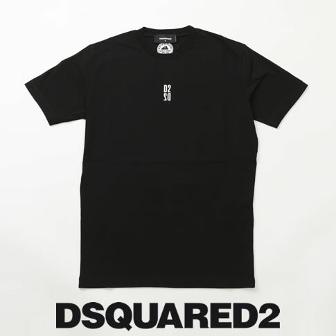 ディースクエアード / DSQUARED2 / ディースクエアード 半袖 Tシャツ D2ロゴ反転＆バックプリント クルーネックTシャツ D2 T-Shirt カットソー ブラック s74gd0803-900