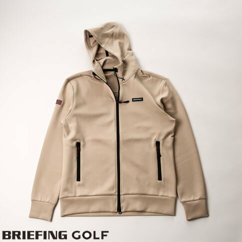 ブリーフィング ゴルフ BRIEFING GOLF メンズ 3Dロゴ パーカー 立体BRIEFINGロゴ MENS 3D LOGO PARKA ベージュ bbg231m11-021