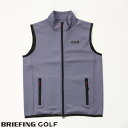 【あす楽】【送料無料！】ブリーフィング ゴルフ BRIEFING GOLF メンズ 3Dロゴ ベスト 立体BRIEFINGロゴ MENS 3D LOGO VEST グレー bbg231m13-014