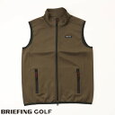 【あす楽】【送料無料！】ブリーフィング ゴルフ BRIEFING GOLF メンズ 3Dロゴ ベスト 立体BRIEFINGロゴ MENS 3D LOGO VEST オリーブ bbg231m13-067