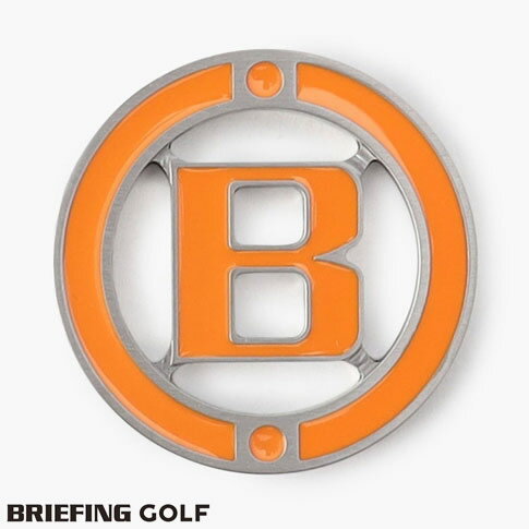 【送料無料！】ブリーフィング ゴルフ 削り出し マーカー BRIEFINGロゴ SSS CIRCLE MARKER CLR S BRIEFING GOLF ORANGE brg223g61-040