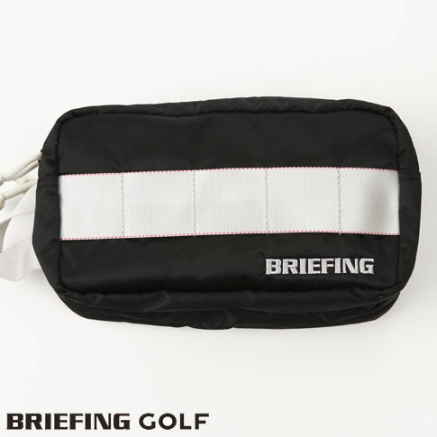 ブリーフィング ゴルフ ブラックxホワイト ラウンドポーチ DOUBLE ZIP POUCH GOLF HOLIDAY 010 BLACK BRIEFING GOLF brg223g74-010