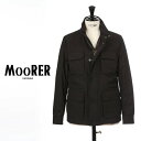 【全品送料無料】MOORER / ムーレー ダウンジャケット メンズ MOORER MARINETTI M-65型 ミリタリーダウンジャケット NERO ブラック MOORER MARINETTI-SKT