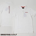 【あす楽】【送料無料！】ブリーフィング ゴルフ BRIEFING GOLF 半袖ポロシャツ 背面BRIEFINGロゴプリント MENS TOUR POLO 000 WHITE ホワイト bbg231m02-000