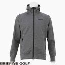 【あす楽】【送料無料！】ブリーフィング ゴルフ 【PRACTICE COLLECTION】メンズ ジップパーカー ストレッチ MENS CARVICO PARKA BRIEFING GOLF グレー bpg213m03-014