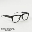 トムブラウン メガネ ウエリントンシェイプ THOM BROWNE. NEW YORK EYEWEAR トムブラウン ロゴプレート 黒縁 眼鏡 ブラック TBX715-A-AF