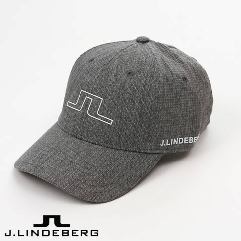 【楽天スーパーセール】【あす楽】【送料無料！】J.LINDEBERG GOLF（ジェイリンドバーグ ゴルフ）キャップ メンズ シリコンブリッジマーク JLロゴキャップ　キャップ ストレッチ グレー 073-59832-015