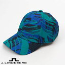 【送料無料!】J.LINDEBERG GOLF(ジェイリンドバーグ ゴルフ)JIM PRINT CAP キャップ メンズ ジオメトリック柄&シリコンブリッジマー...