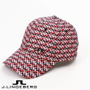 【送料無料!】J.LINDEBERG GOLF(ジェイリンドバーグ ゴルフ)JIM PRINT CAP キャップ メンズ ジオメトリック柄&シリコンブリッジマー...