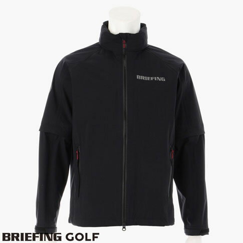 【あす楽】【送料無料！】ブリーフィング ゴルフ BRIEFING GOLF メンズ レインウェア MENS WATER PROOF FZ JACKET ブルゾン DUAL FORCE（デュアルフォース）BLACK bbg231m12-010