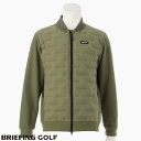 【あす楽】【送料無料！】ブリーフィング ゴルフ BRIEFING GOLF メンズ ダウンジャケット ストレッチ MENS HYBRID DOWN MA-1 JACKET ARMY GREEN brg233m52-069