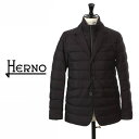 ヘルノ ダウンジャケット メンズ HERNO / ヘルノ メンズ シングル ダウンジャケット 撥水ナイロン ストレッチ 2WAY ブラック LEGEND la Giacca PI001ULE 19288 9300