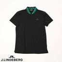 【クリアランスセール】【CLEARANCE】【送料無料!】J.LINDEBERG GOLF(ジェイリンドバーグ ゴルフ)JLロゴ ベースボールカラー 半袖ポロシ...
