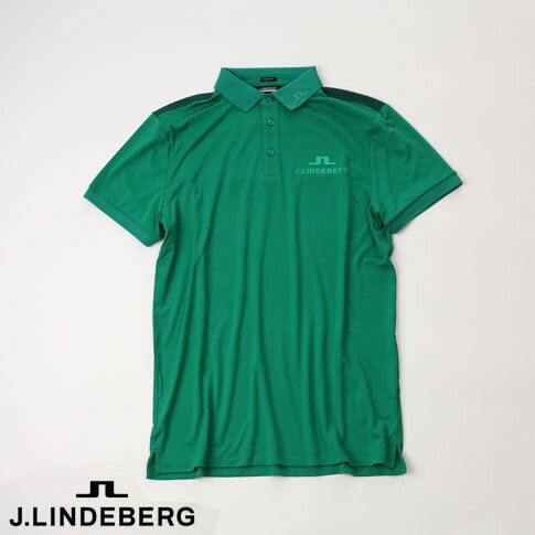 【あす楽】【送料無料！】J.LINDEBERG GOLF（ジェイリンドバーグ ゴルフ）TOUR COLLECTION バッグブリッジ ポロシャツ JEFF GOLF POLO 4WAYストレッチ グリーン 071-28352-028