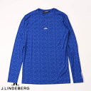 J.LINDEBERG GOLF（ジェイリンドバーグ ゴルフ）SUMMER HOLIDAY COLLECTION JLプリント スパンデックス ジャージ THOR LONG SLEEVE Blue Painted Bridge 071-28710-096