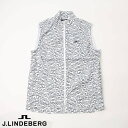 【送料無料!】J.LINDEBERG GOLF(ジェイリンドバーグ ゴルフ)JLモノグラム ウィンドブレーカー ベスト 4WAYストレッチ加工 ホワイト 071...