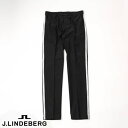 J.LINDEBERG GOLF（ジェイリンドバーグ ゴルフ）サイドラインパンツ ストレッチ&撥水加工 ブラック 071-78410-019