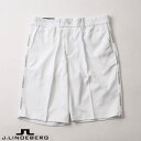 【送料無料!】J.LINDEBERG GOLF(ジェイリンドバーグ ゴルフ)サイドライン ハーフパンツ ストレッチ&撥水加工 ショーツ ショートパンツ ホワイト 071-78541-004